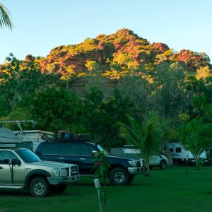 Views across to Mirima National Park. Hidden Valley Tourist Park - Kununurra caravan park