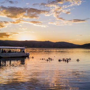 The perfect way to end a day - Lake Argyle Cruises.